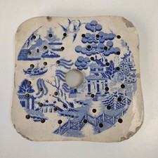 Vintage Square Meat Fish Ceramic Drainer 16cms