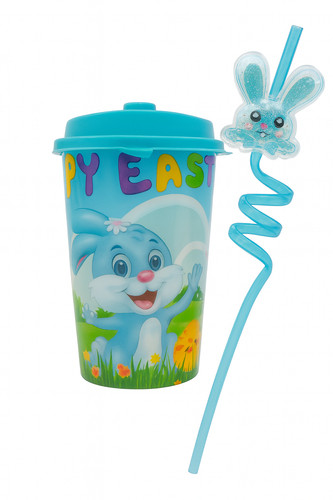 Easter bunny glitter cup - easter,