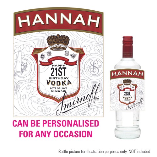 Personalised new vodka bottle - personalised,