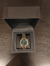 Hugo Boss Women's 38mm Green Dial Yellow Gold Bracelet Watch