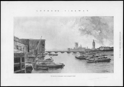 1897 antique print london - 1897,