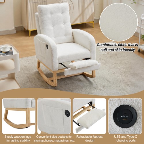 Teddy rocking chair with - rocking,
