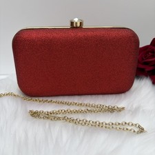 Red  Clutch Bag Ladies Evening