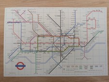 1971 London Underground Tube Map Good Condition