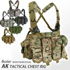 Tactical Chest Rig Molle Magazine Vest Carrier Pouch Outdoor Hunting Training