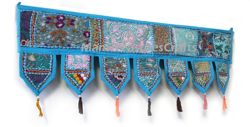 Meter blue valance toran - meter,