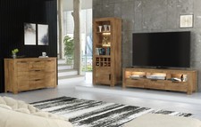 TV Stand Oak Dark Effect