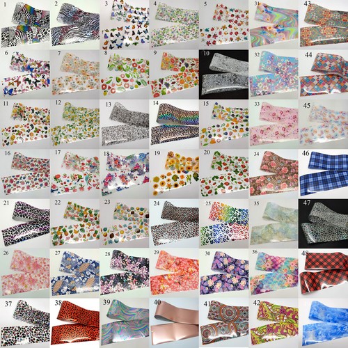 Nail art transfer foils - foils,