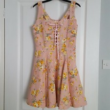 Liz Lisa Peach Pink Sleeveless Floral Dress Japanese Kawaii jfashion Style cute