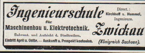 Zwickau advertising 1900 - zwickau,,