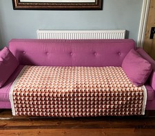 HARLEQUIN Blocks Fabric - Paprika /Bark - Earth W 140 cm x L 100 cm