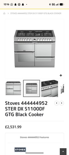 Stoves sterling 1100 deluxe - sterling,