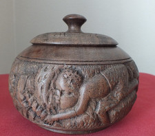 VINTAGE HEAVY HAND CARVED