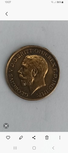 George full gold sovereign - george,