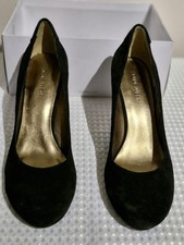 Nine West Black Suede Wedge