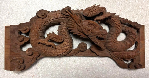 Japanese vintage wood carving - vintage,
