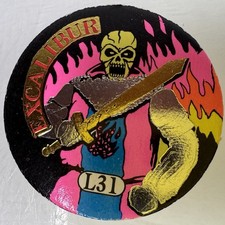 RARE 90s Pog - EXCALIBUR Slammer Whammers Special Edition Collectors Cap Vtg