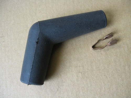 Spark plug caps angled - , rubber