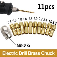 10 x Brass Drill Chuck Collet