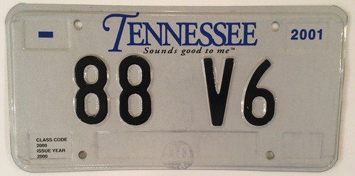 Vanity 1988 license plate - 1988, v6