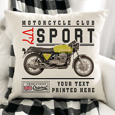 Personalised Motorbike Cushion Cover Moto Guzzi V7 Sport Classic Bike Gift VBC27