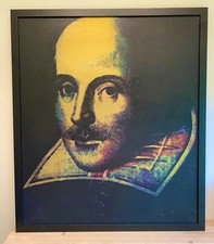 Steve Kaufman Shakespeare Original Hand-embellished Silkscreen