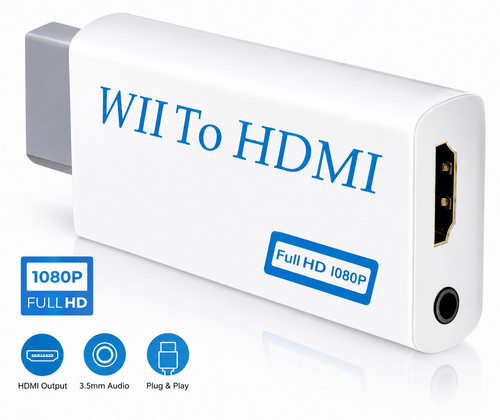 Wii hdmi adapter - to, full