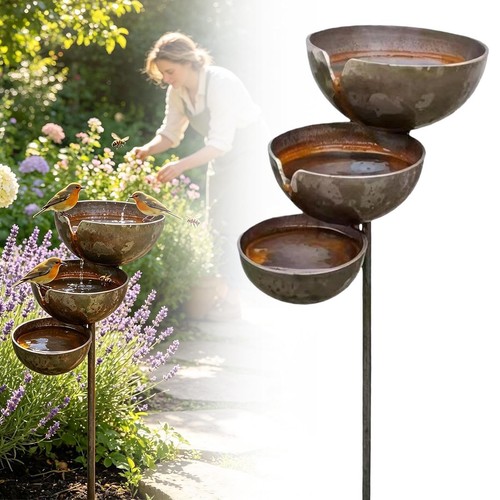 Metal rain catcher stake - rain,