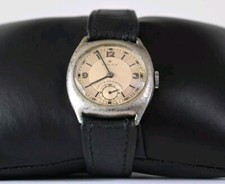 Rolex Rare Gents Vintage Antique Cushion Cased Watch Patina Working Chrome 