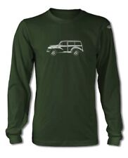 Morris Minor Traveller Woody T-Shirt - Long Sleeves - Side View