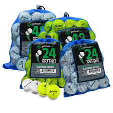 Near Mint Recycled Srixon Soft Feel Golf Balls - White/Yellow, 24/48 Packs