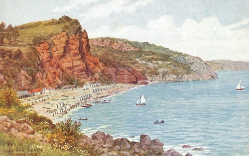 Babbacombe postcard c1920s - babbacombe,