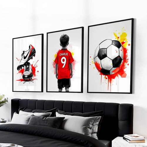 Personalised football prints - personalised,