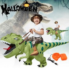 Ride On T-rex Inflatable Costume Dinosaur Cosplay Adult Kids for Halloween Party