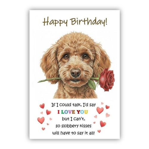 Birthday day card from - the, dog