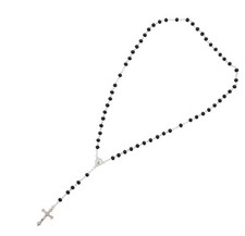 Beaded Rosary Necklace -