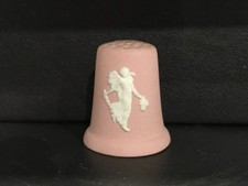 Wedgwood Pink  jasperware Floral  girl thimble in excellent condition.