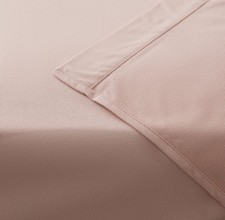 Cozee Home Plain Flannel Soft  Flat Sheet Light Rose SMOKE, KING NEW
