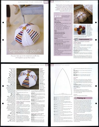 Segmented pouffe around - segmented,