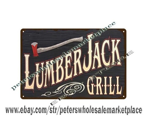 Lumber jack grill metal tin - jack,