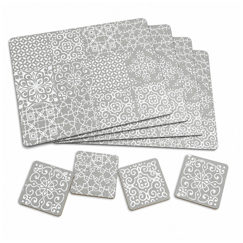 Geometric placemats coasters - placemats, &