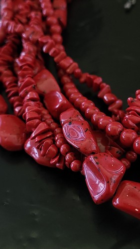 Vintage dyed red - dyed, coral