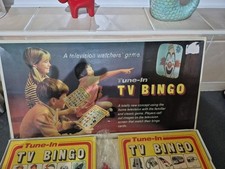Vintage 1970 Tune-In TV Bingo
