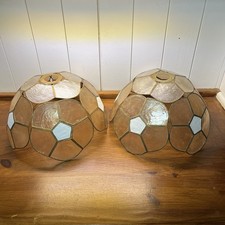 Vintage Pair Capiz Shell