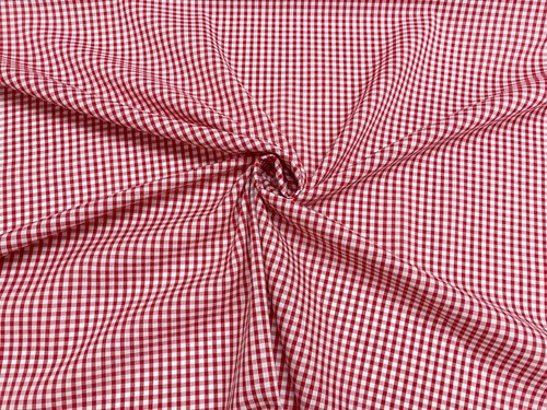 Gingham fabric polycotton - fabric,