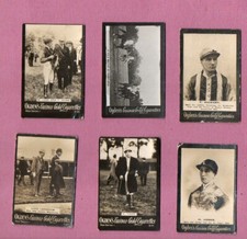 6 different Cigarette cards
