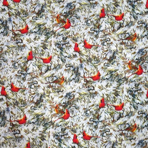 Animal fabric christmas - fabric,