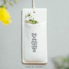 Porcelain wall vase flower - porcelain,