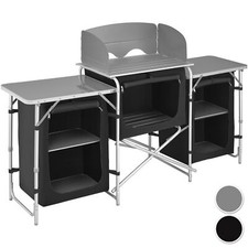 Camping Kitchen XXL Folding Table Unit Storage Cupboard Portable Cooking Stand