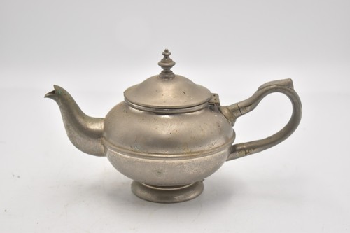 Antique pewter teapot 4l - antique,